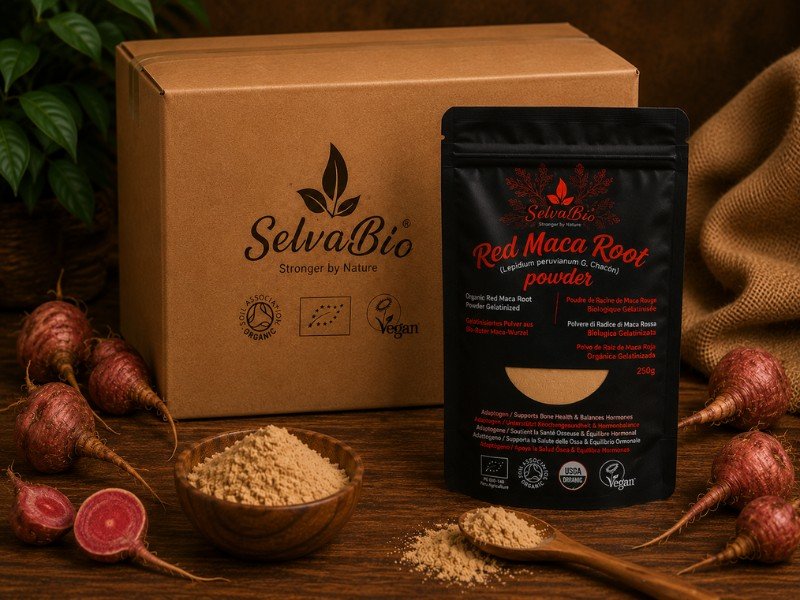 SelvaBio Raíz de Maca Roja Orgánica